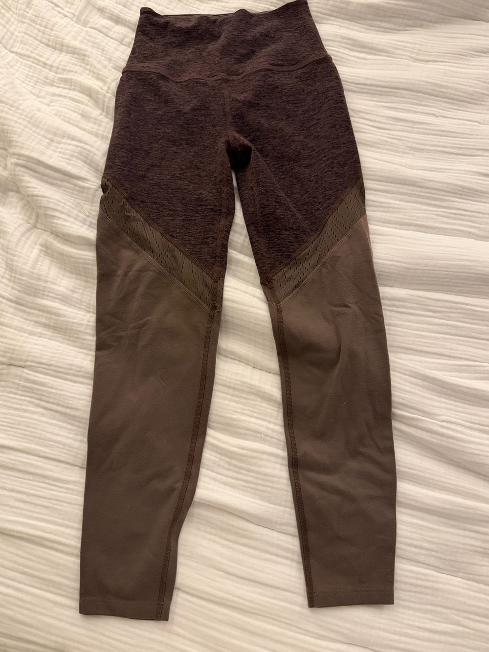 Women’s beyond yoga  Brown Stretch Active Leggings